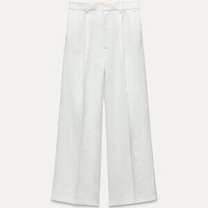 NWT ZARA ZW COLLECTION STRAIGHT LEG PANTS S